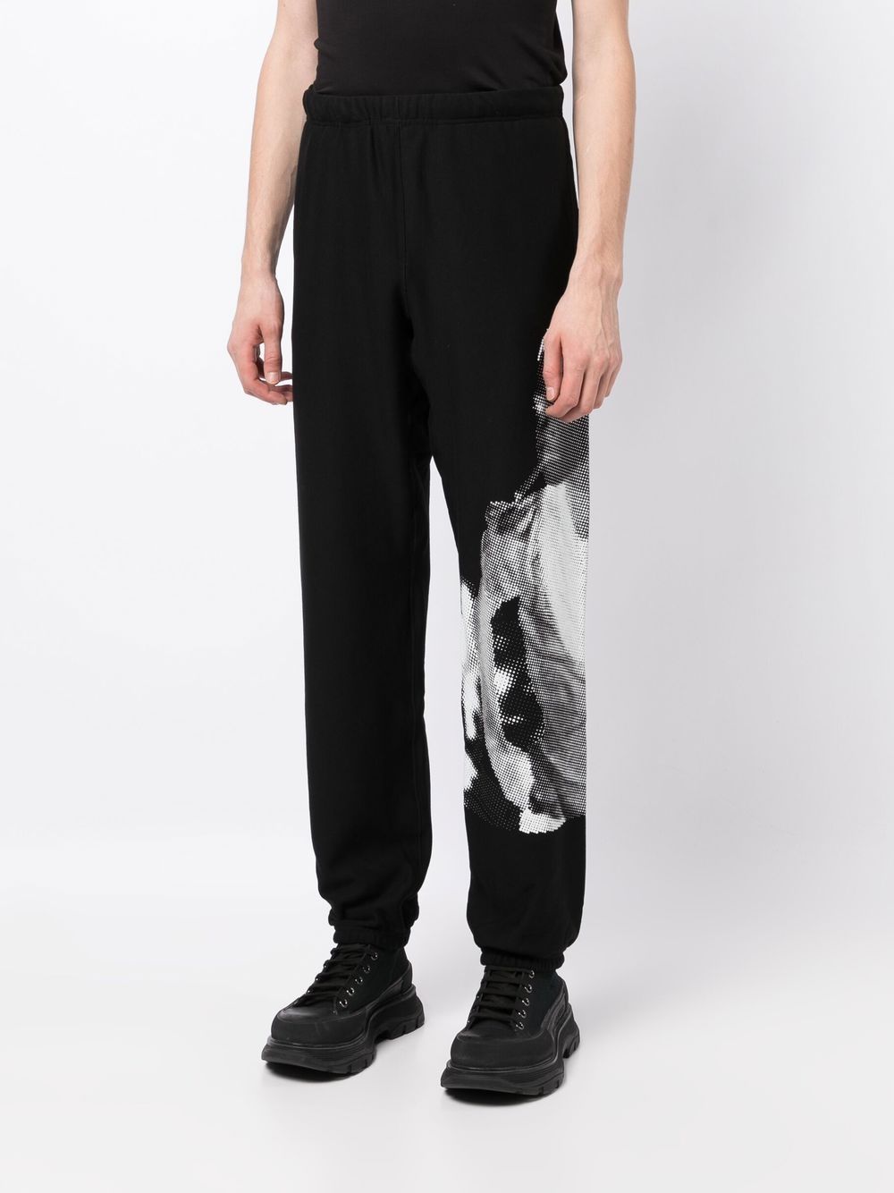 TAKAHIROMIYASHITA THE SOLOIST GRAPHIC-PRINT COTTON TRACK PANTS 