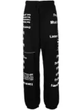 Takahiromiyashita The Soloist graphic-print cotton track pants - Black