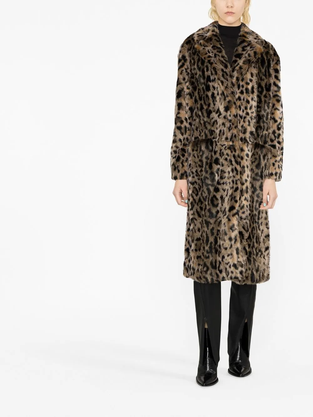 Halfboy leopard-print faux-fur Coat - Farfetch