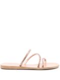 Ancient Greek Sandals Polytimi crystal-embellished sandals - Pink