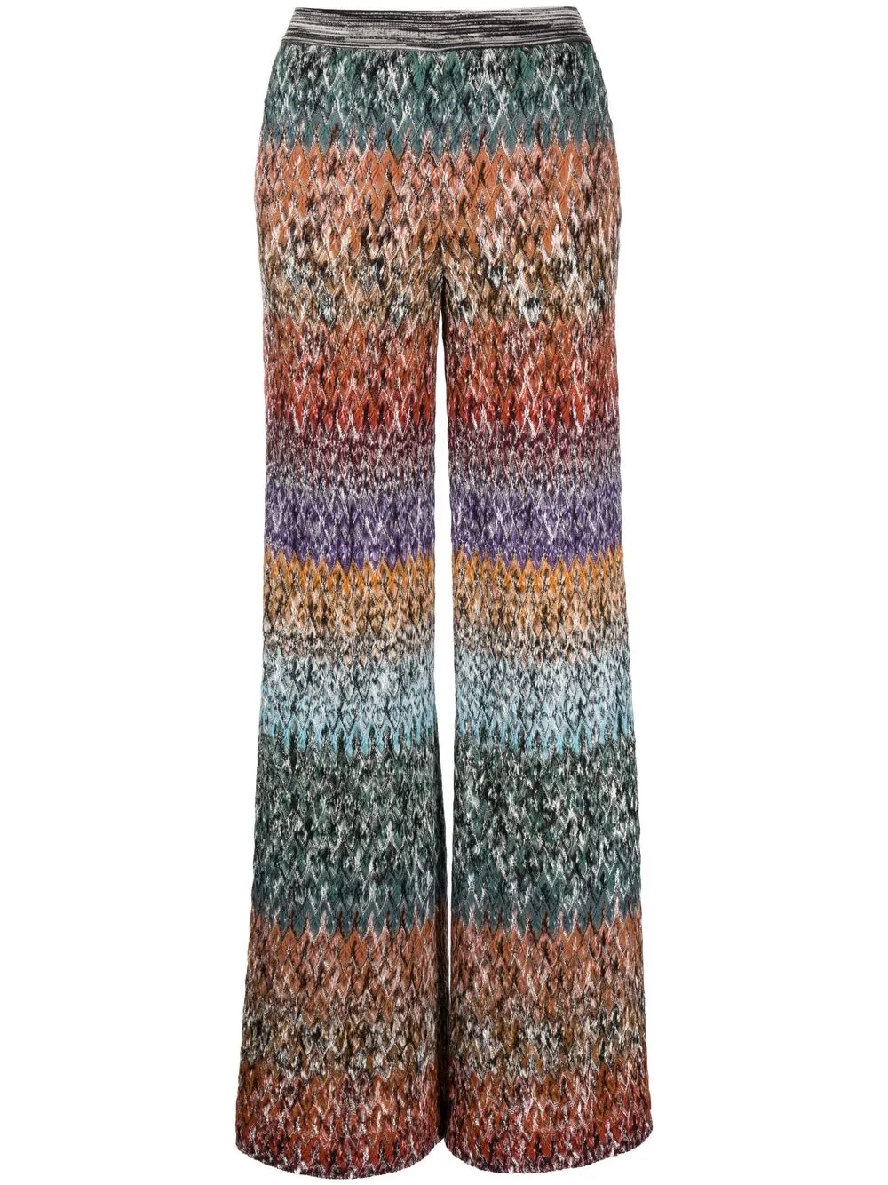 

Missoni striped wool-blend trousers - Black