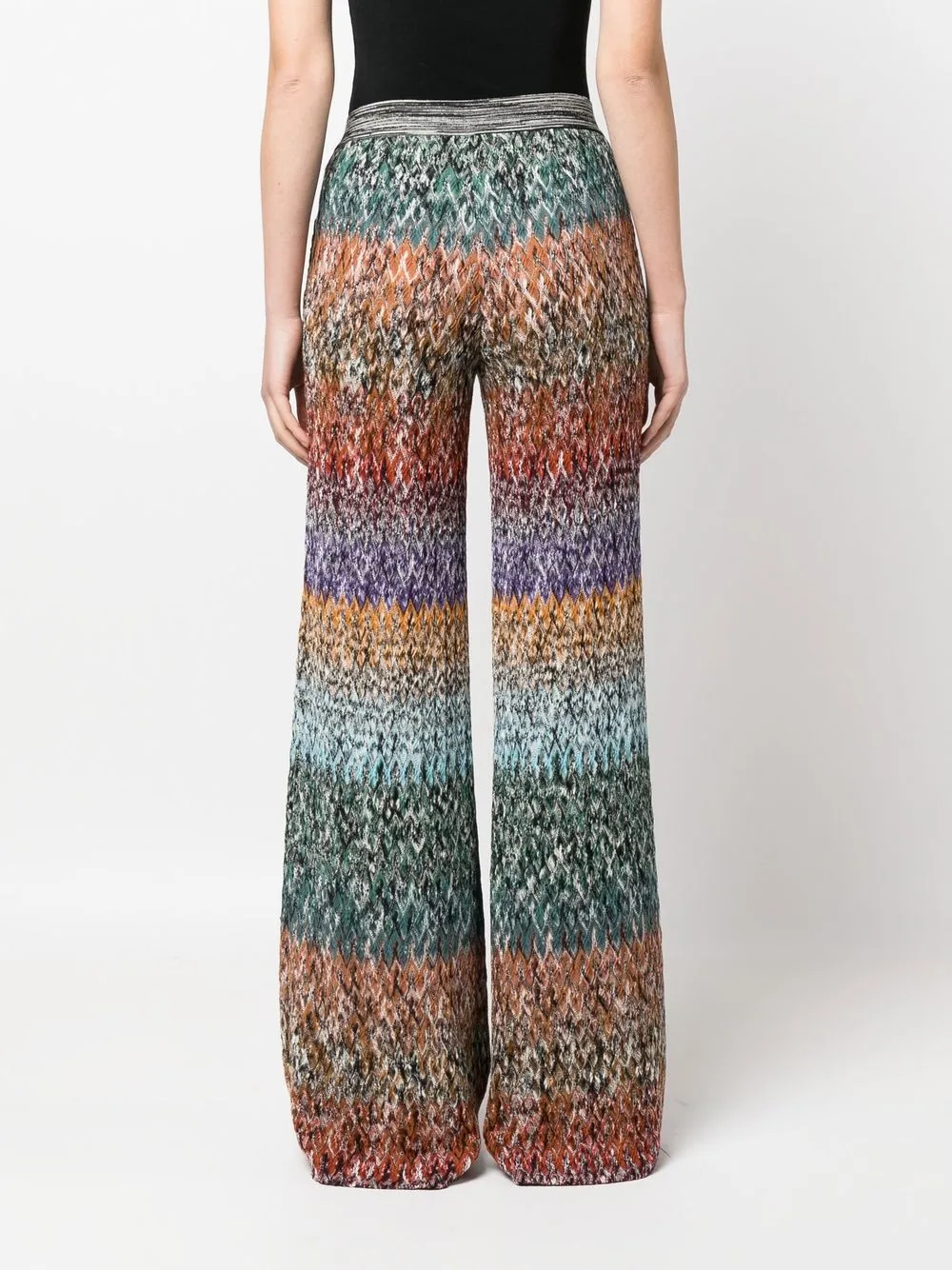 Missoni Wide Leg Trousers In Black