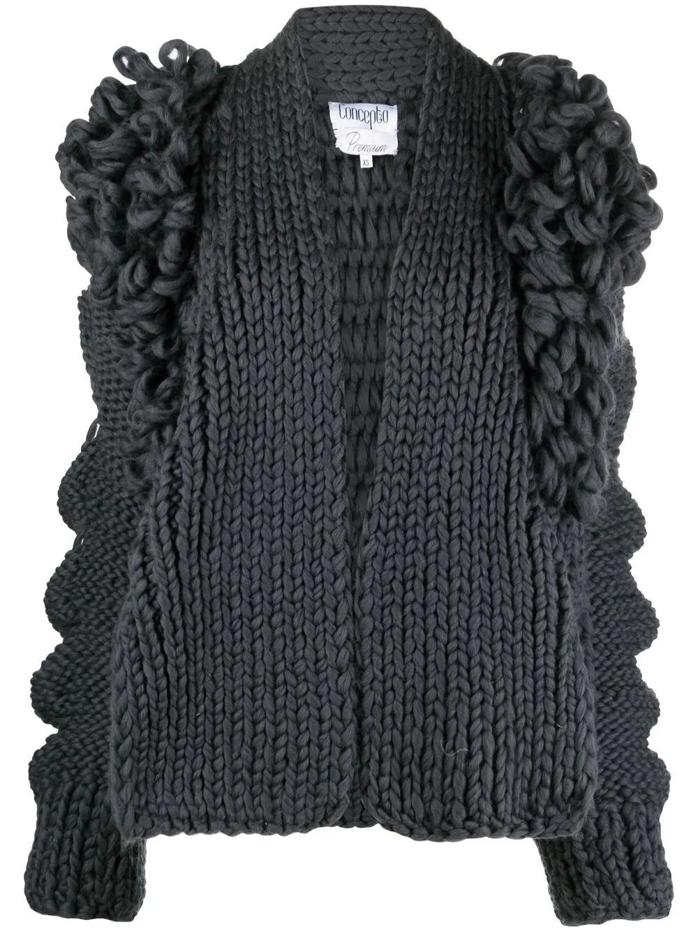 CONCEPTO Fringe cut-out Detail Cardigan - Farfetch