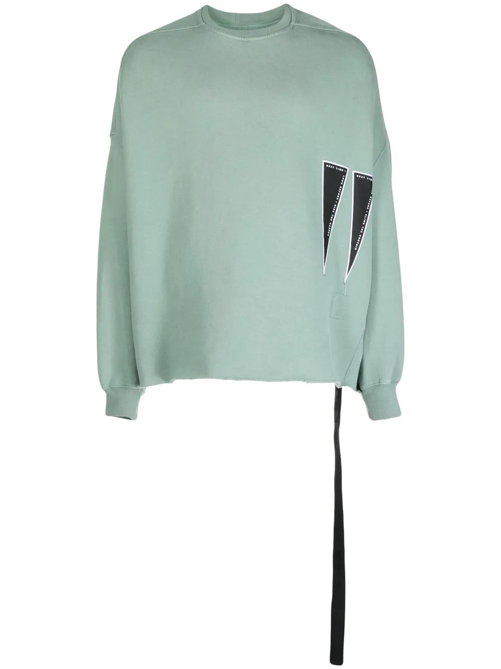 

Rick Owens DRKSHDW distressed graphic-print sweatshirt - Green