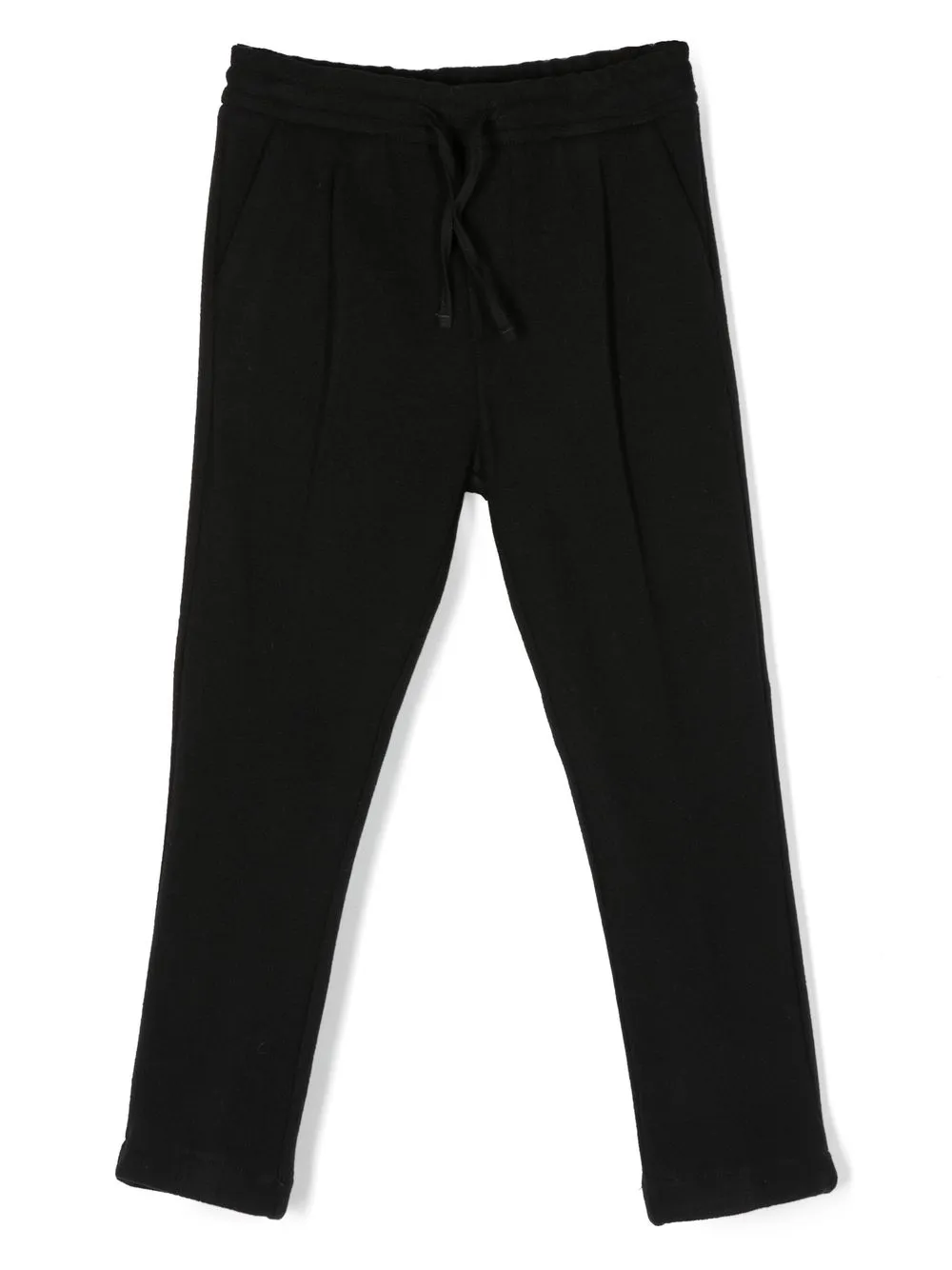 Paolo Pecora Drawstring-waist Cotton Track Trousers In Black