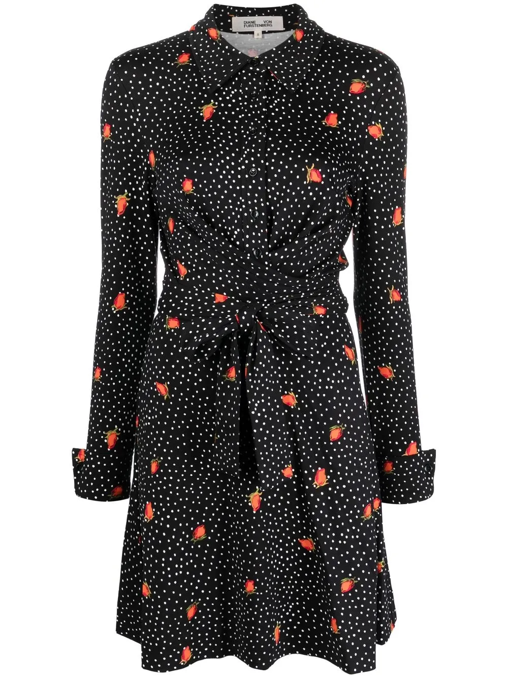 

DVF Diane von Furstenberg polka-dot shirt dress - Black