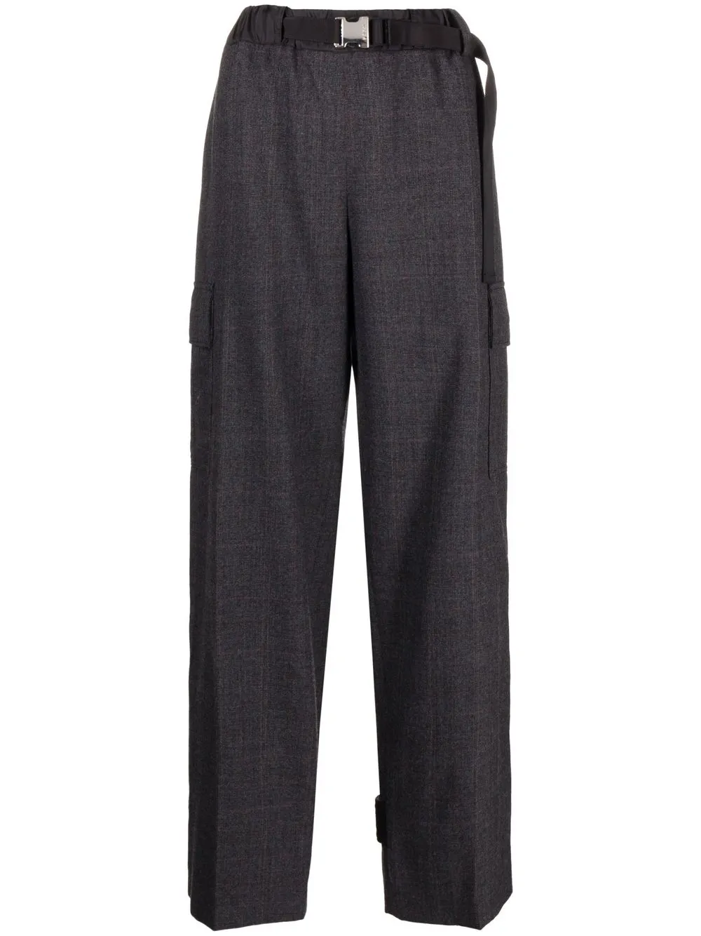 

sacai cargo-pocket straight leg trousers - Grey