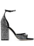 Paris Texas Holly Fiona 100mm suede sandals - Black