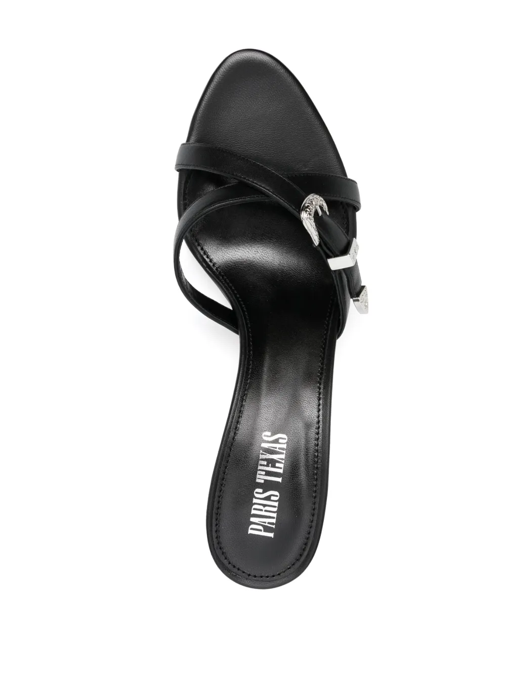 Shop Paris Texas Regina 55mm Leather Sandals In Black