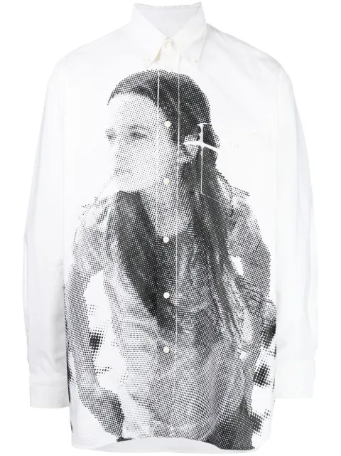 Takahiromiyashita The Soloist graphic-print button-down shirt 
