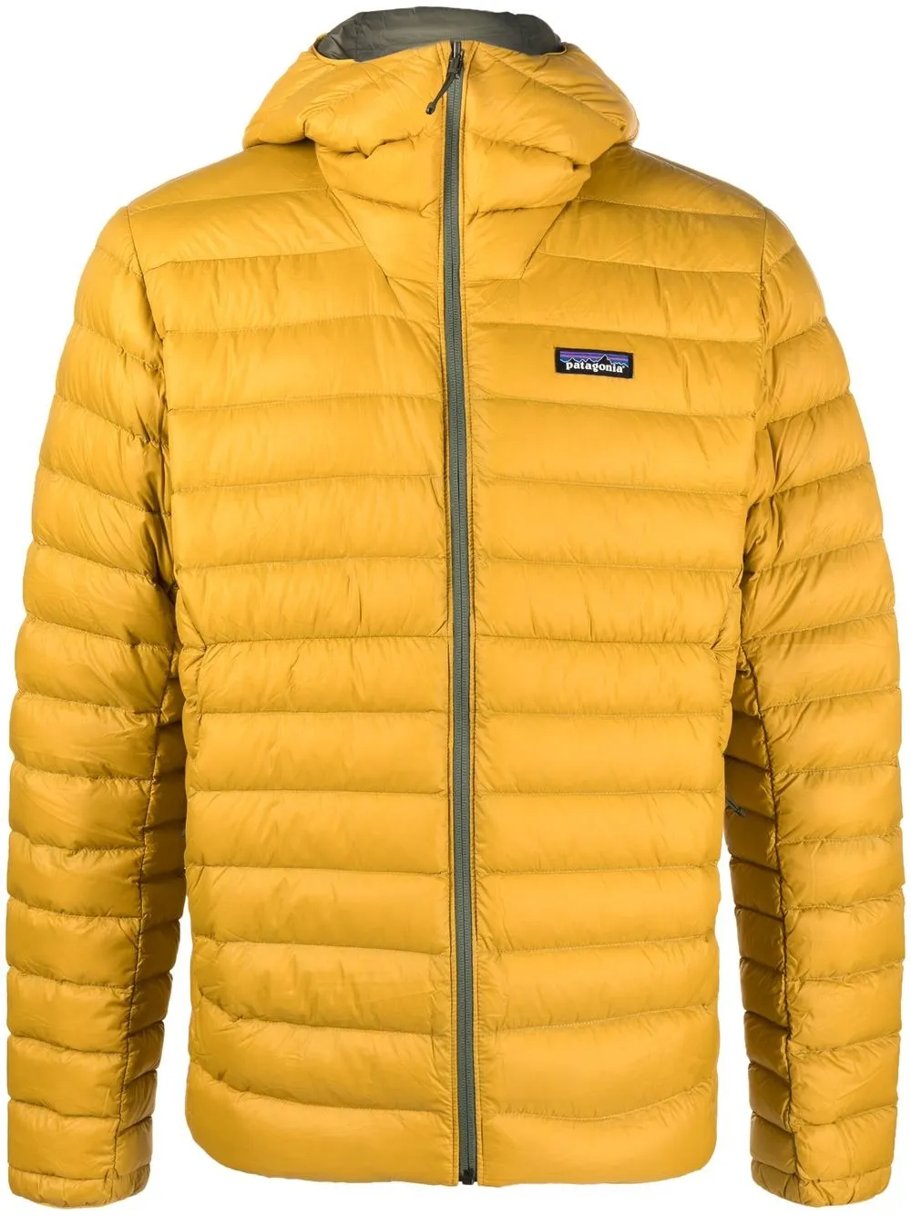 

Patagonia logo-patch padded jacket - Yellow
