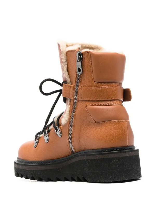 ferragamo shearling boots