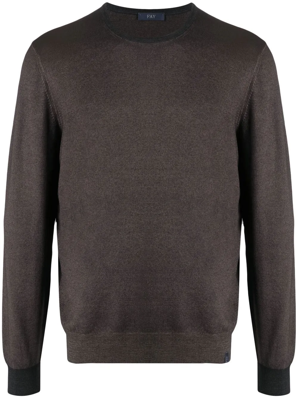 

Fay crew neck pullover jumper - Brown