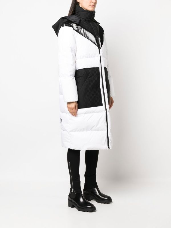Karl Lagerfeld monogram-pattern Hooded Puffer Coat - Farfetch