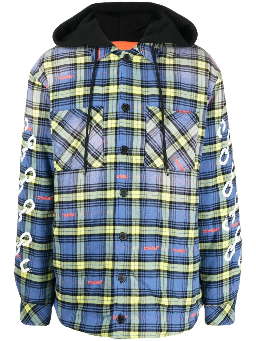 

Off-White plaid-check shirt jacket - Blue