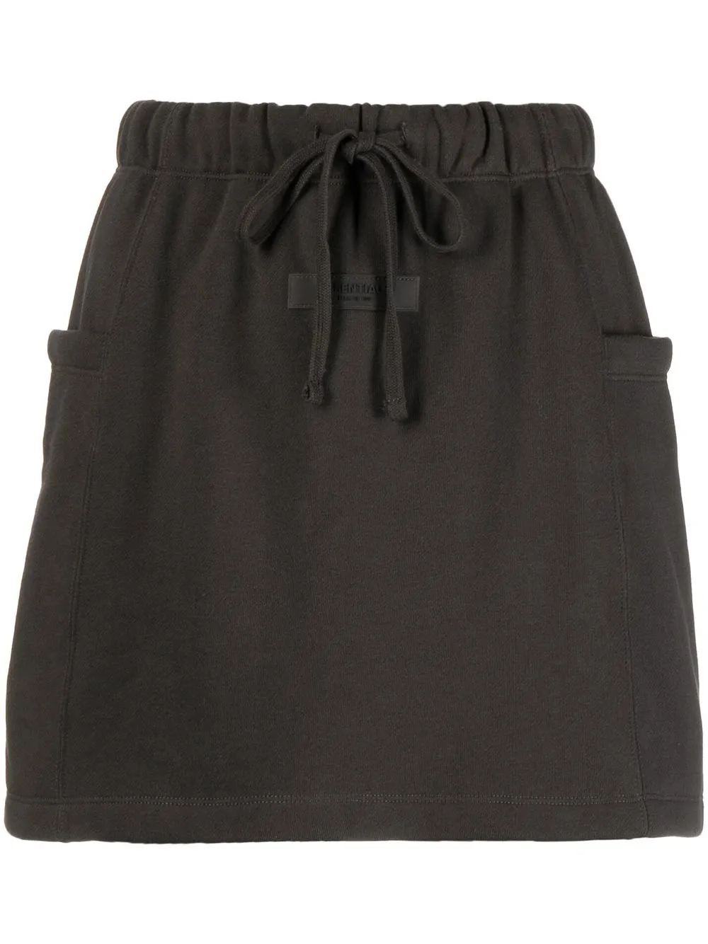 

FEAR OF GOD ESSENTIALS drawstring high-waist skirt - Grey