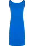 Christian Dior Pre-Owned 2010s draped back sleeveless dress - Blue