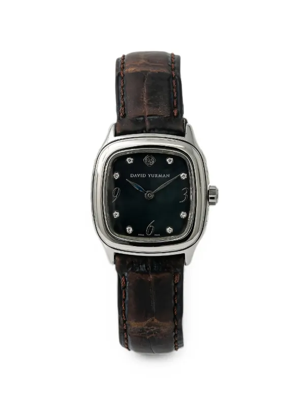 David Yurman Pre-owned Thoroughbred Cable 26mm Watch in Blue