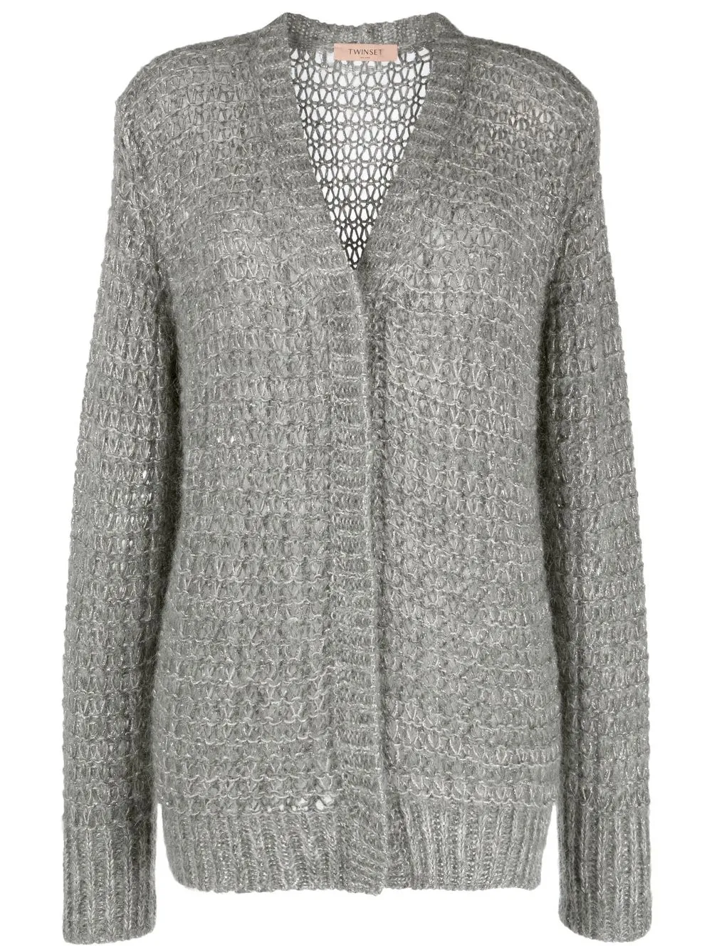 

TWINSET cárdigan de tejido grueso - Gris