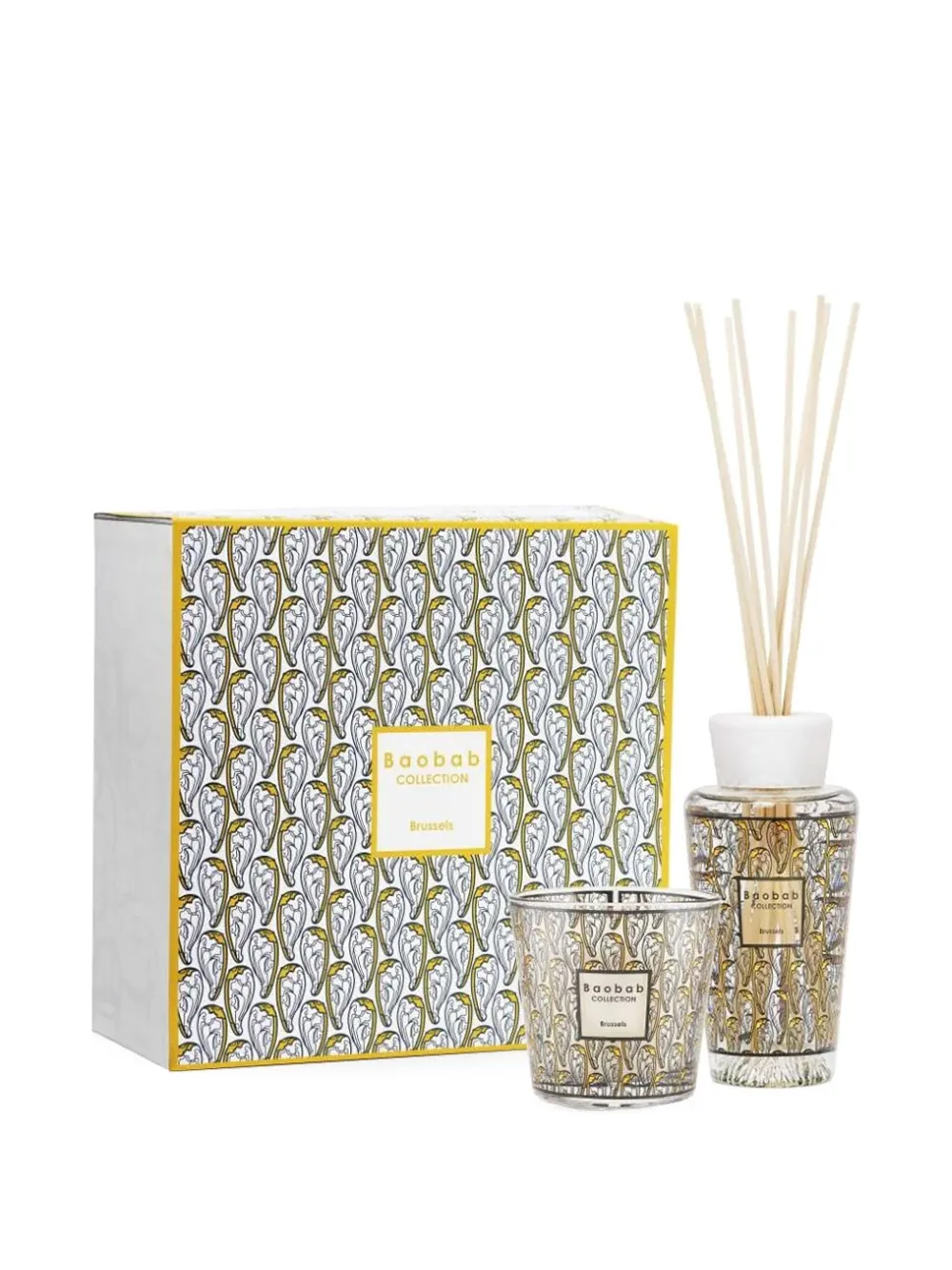 Baobab Collection My first Baobab Brussels candle and diffuser gift box | Black | Image 1