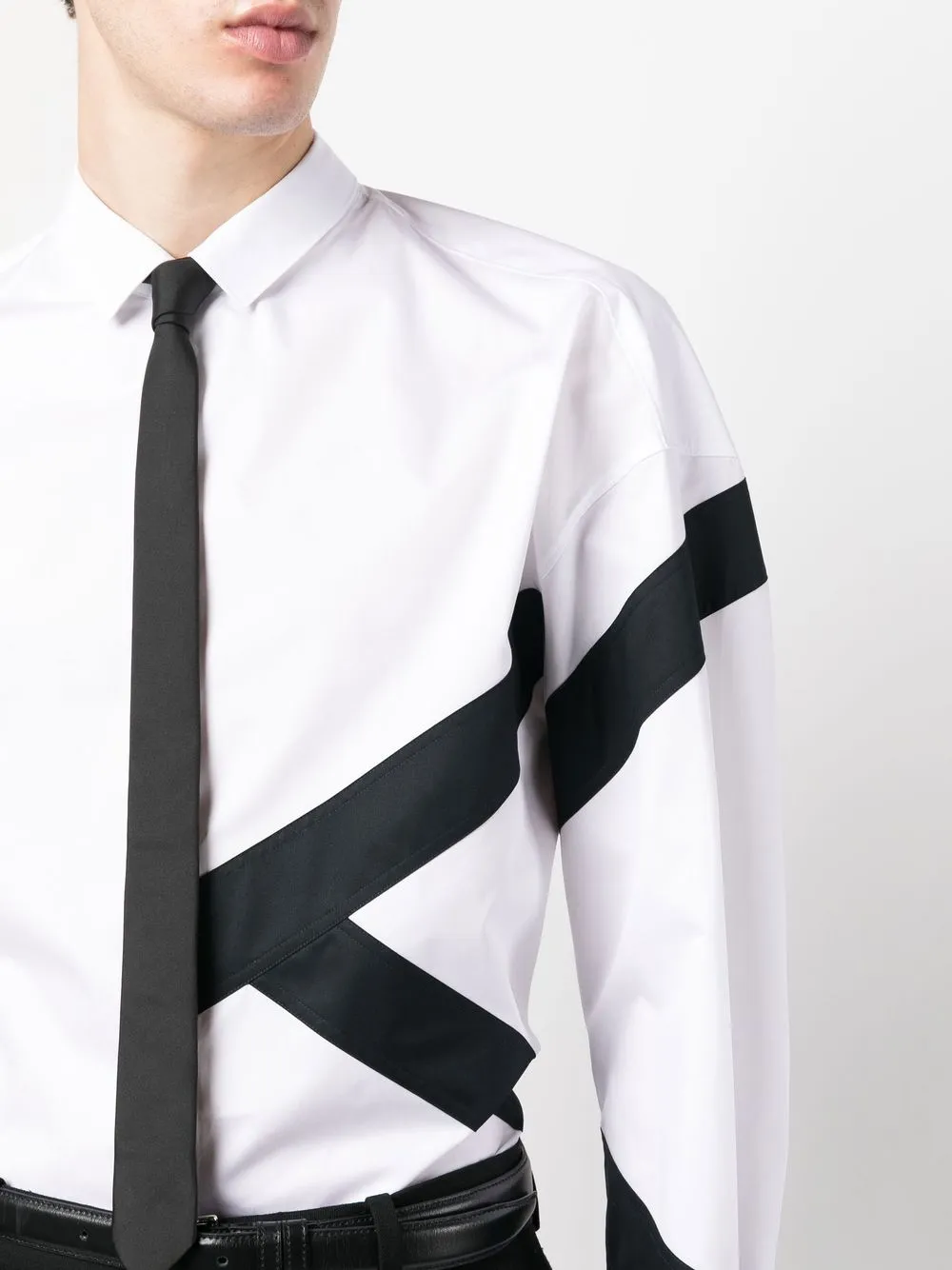 image 5 of neil barrett 拼接长袖衬衫