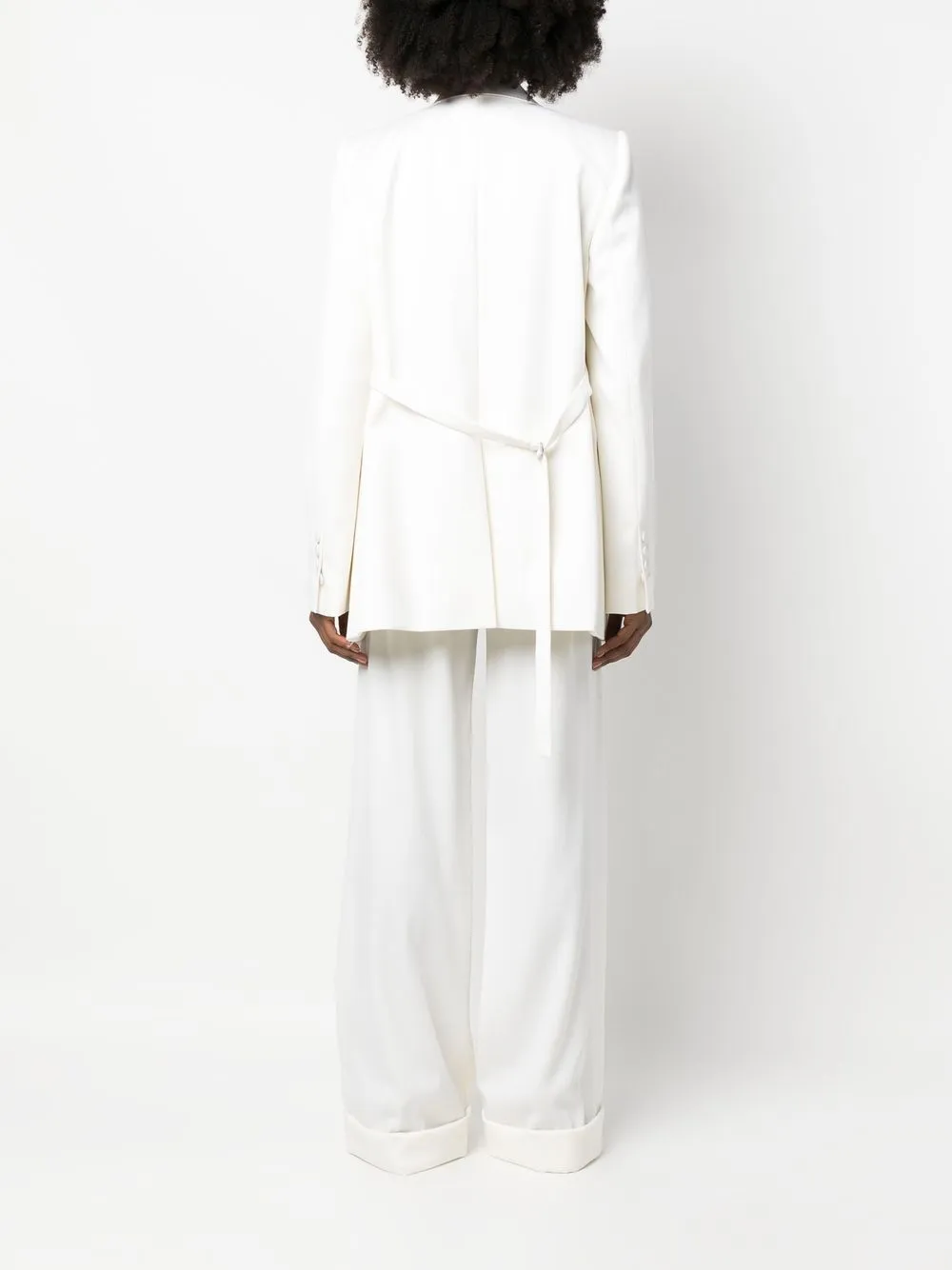 ANN DEMEULEMEESTER EDITH VIRGIN WOOL WRAP BLAZER