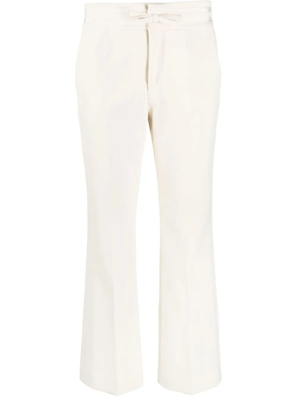 

RED Valentino tapered bow-detail trousers - Neutrals