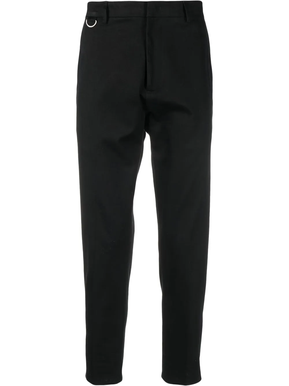 

Low Brand key-ring detail tapered trousers - Black