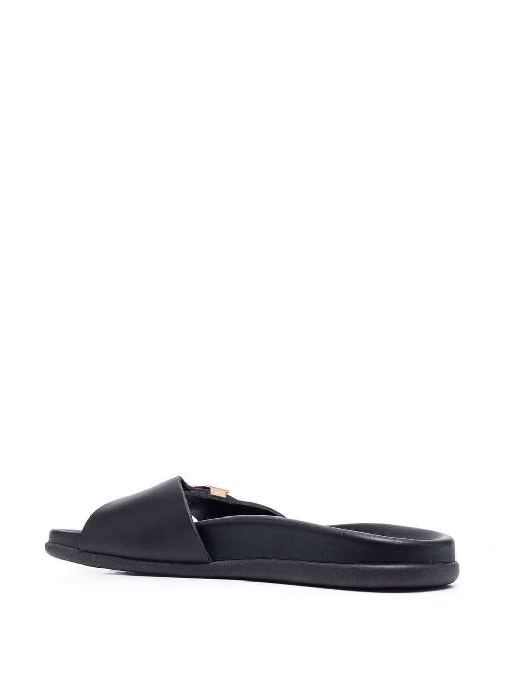 Shop Ancient Greek Sandals Odi Open-toe Slides In Black
