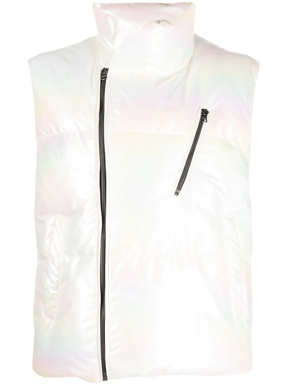 

izzue padded zipped-up padded gilet - White