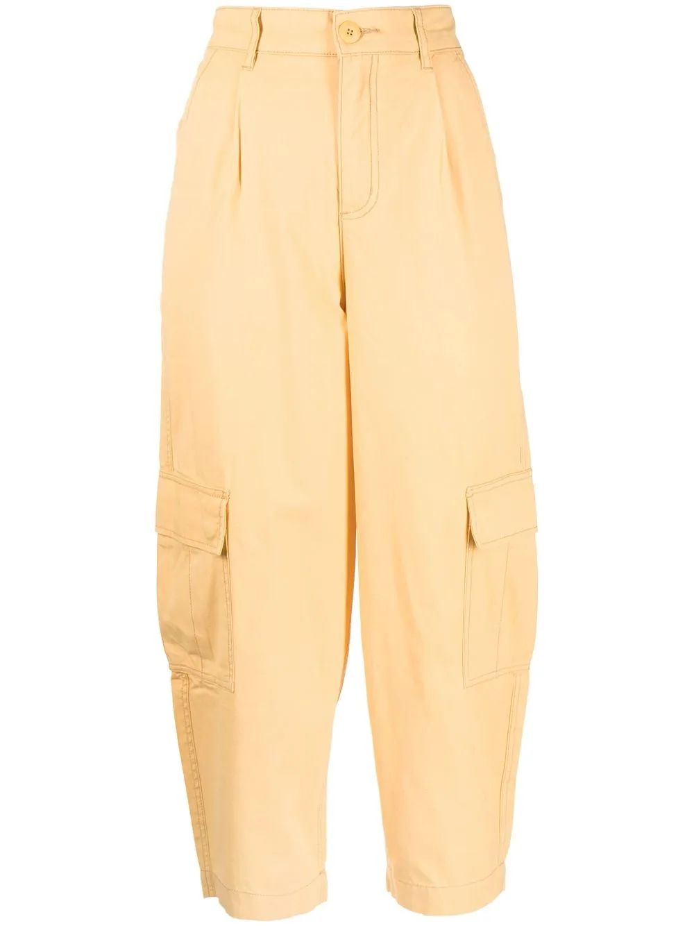 

izzue straight-leg cut cargo trousers - Yellow