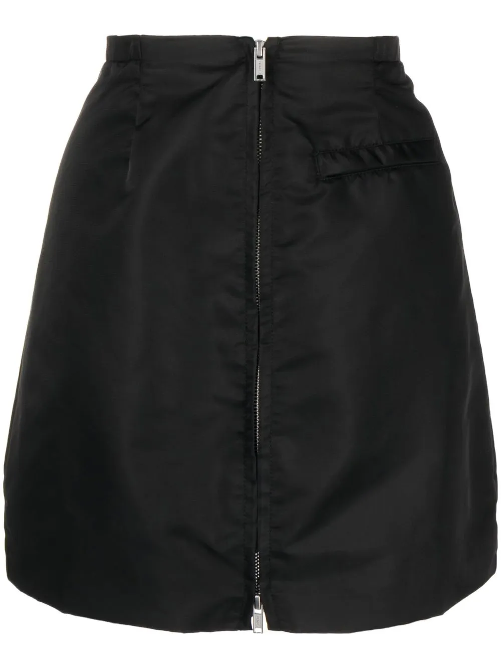 

b+ab zip-up A-line skirt - Black