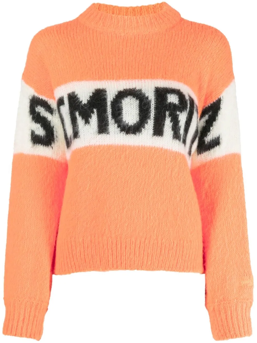 

MC2 Saint Barth logo-intarsia jumper - Orange