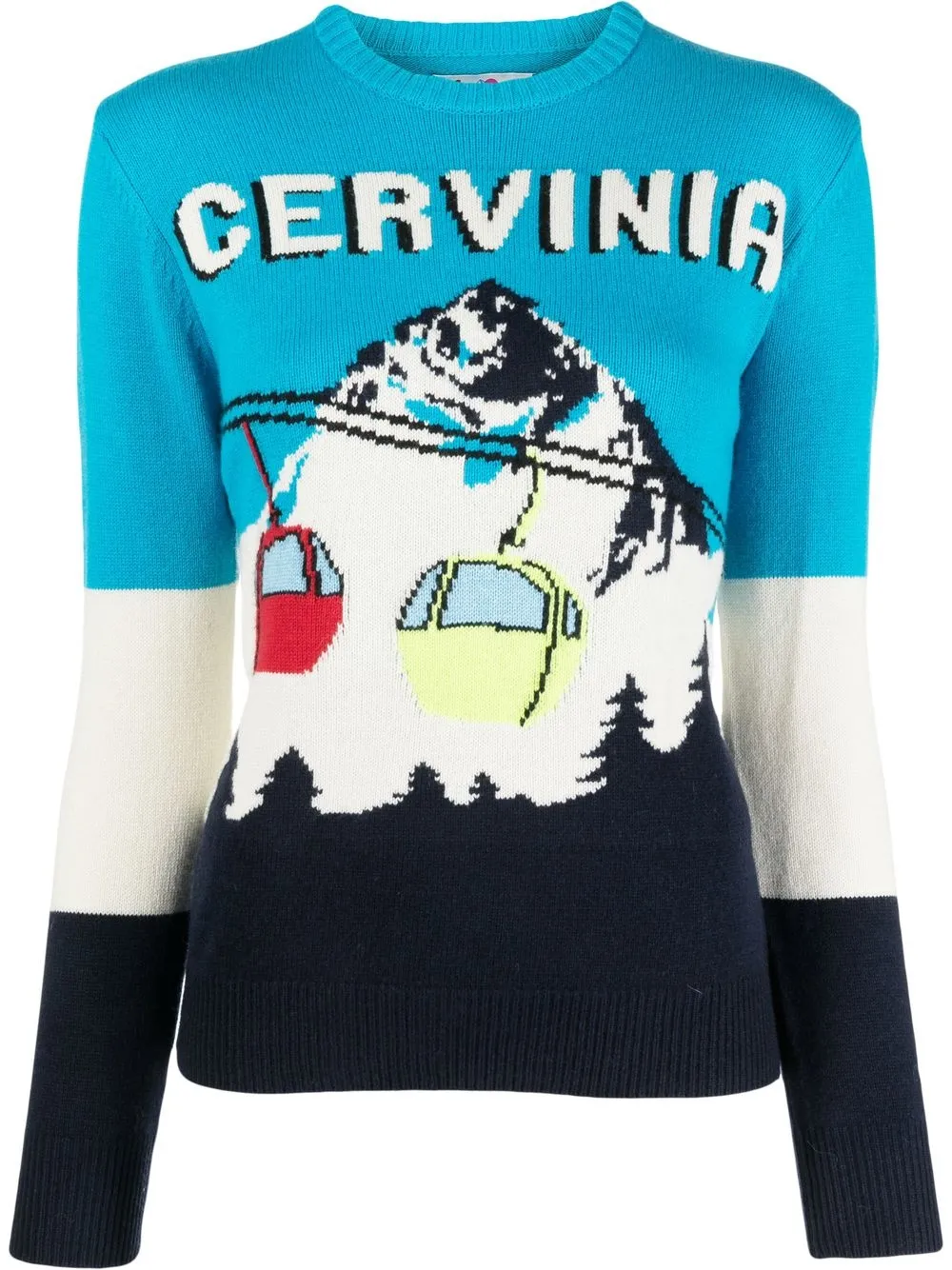 

MC2 Saint Barth Cervinia intarsia-knit jumper - Blue