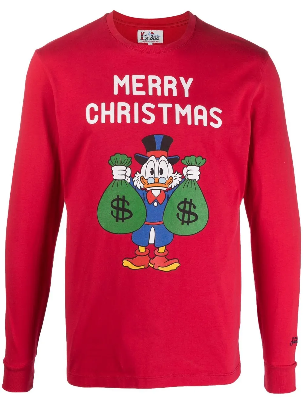 

MC2 Saint Barth Merry Christmas long-sleeve T-shirt - Red