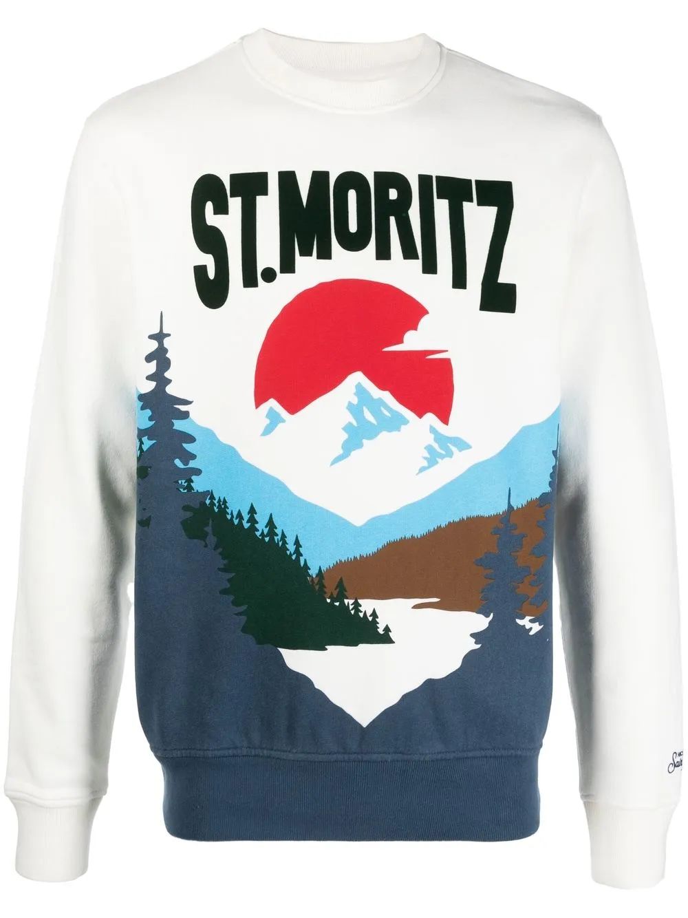 

MC2 Saint Barth St. Moritz graphic sweatshirt - White