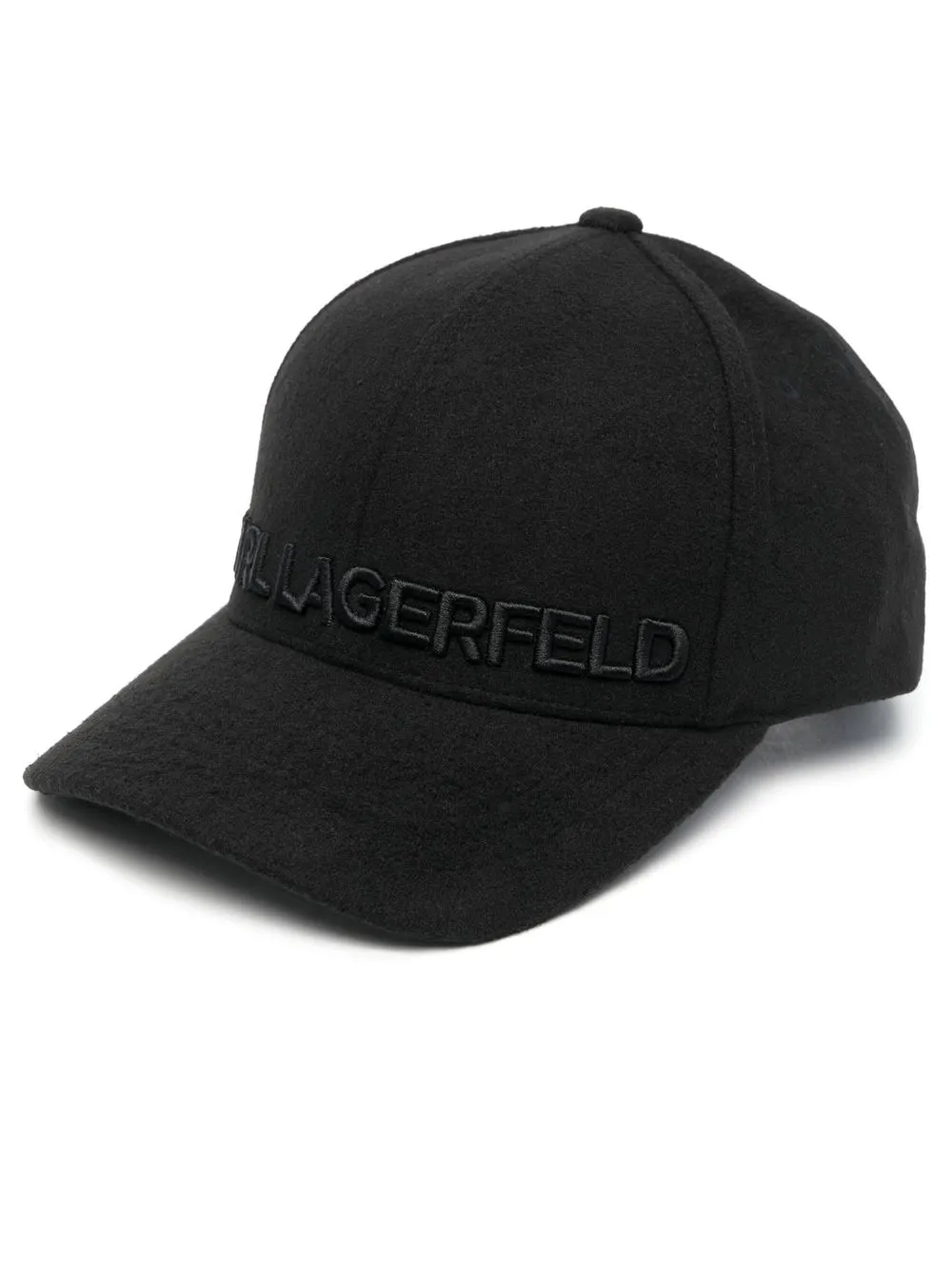 

Karl Lagerfeld embroidered logo cap - Black