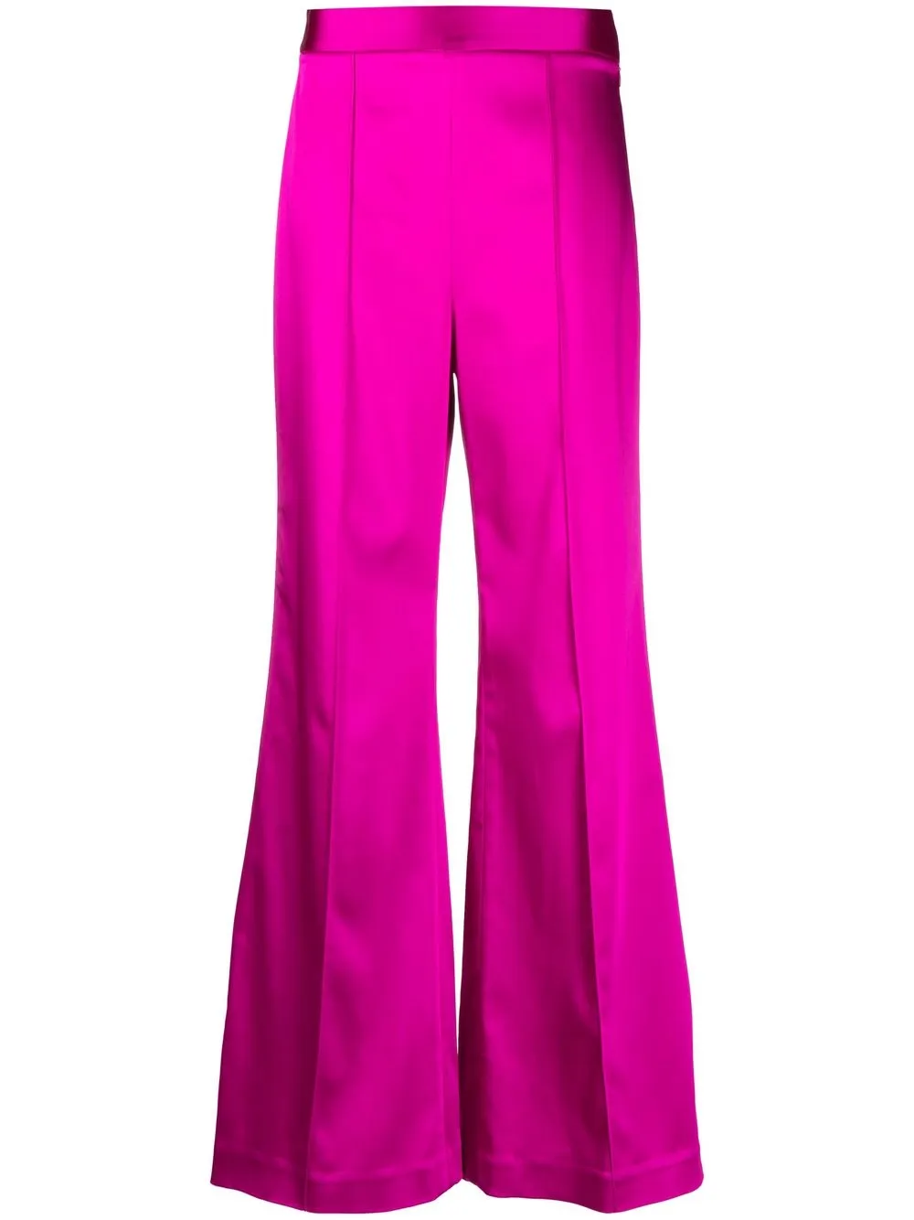 

Simkhai satin flared palazzo trousers - Pink