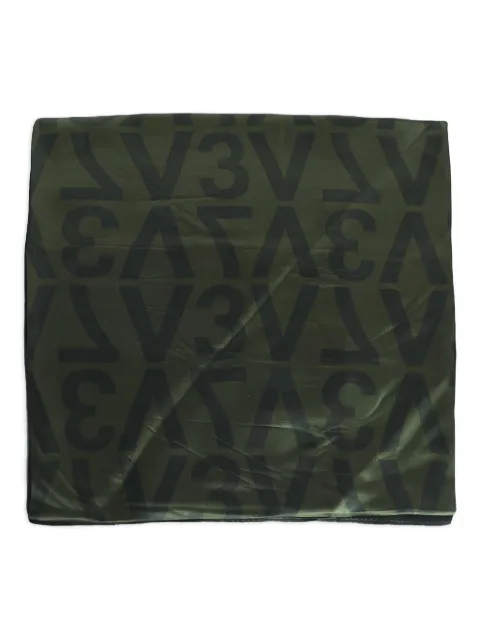 V°73 logo-pattern scarf