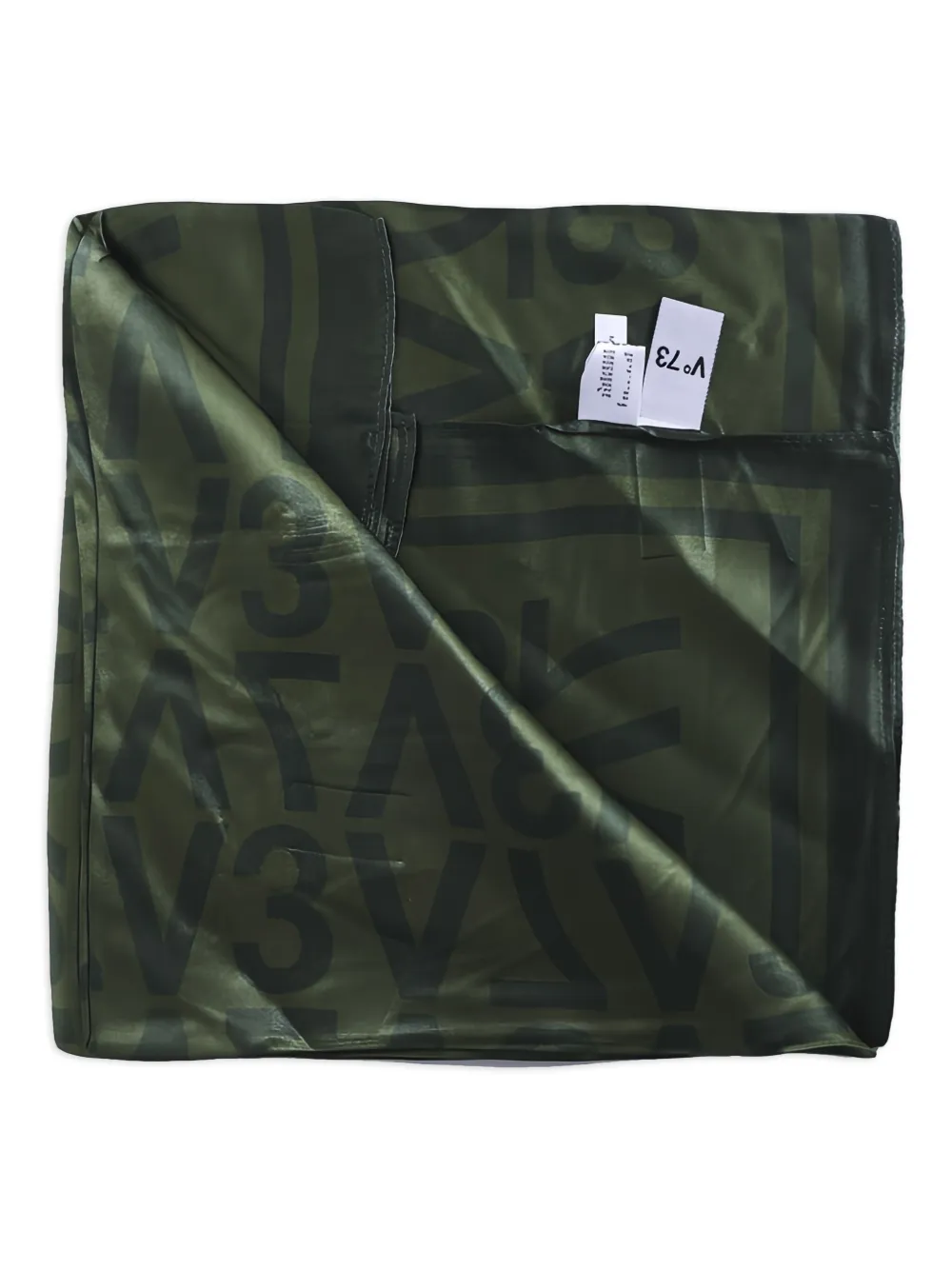 V°73 logo-pattern scarf | Image 2