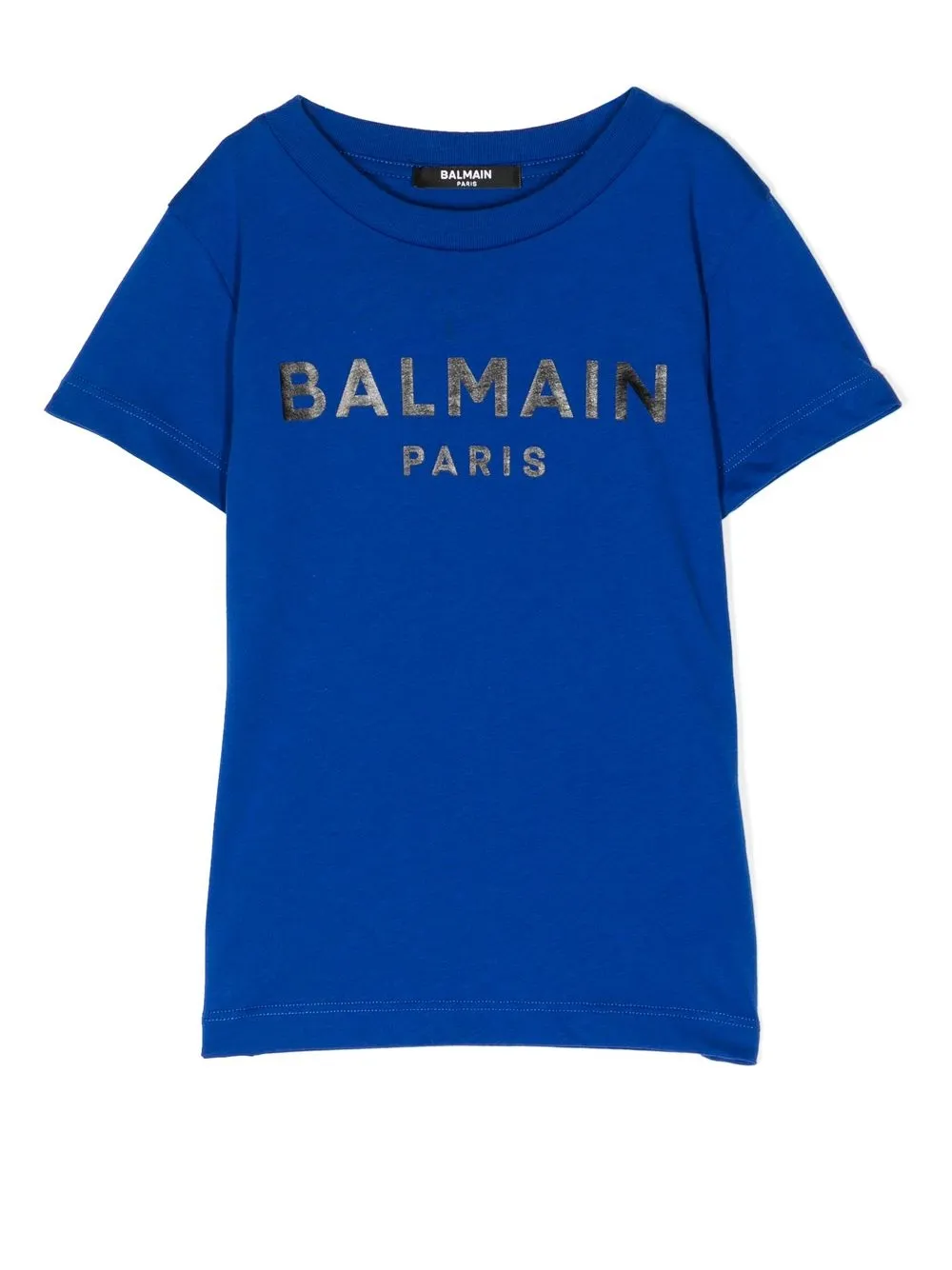 

Balmain Kids logo-print short-sleeved T-shirt - Blue