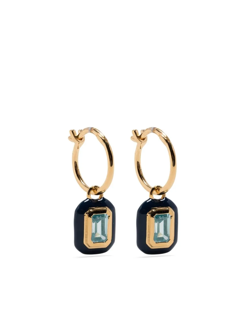 

Missoma enamel hoop earrings - Gold