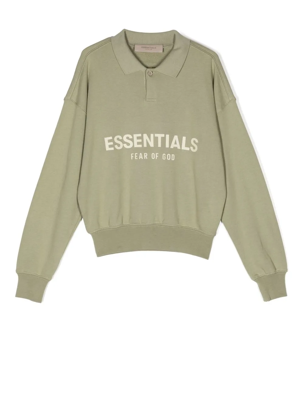 

FEAR OF GOD ESSENTIALS logo-print polo top - Green