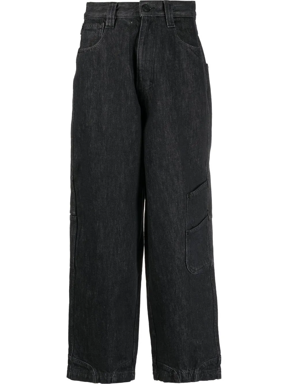 

Trussardi wide-leg cargo jeans - Black