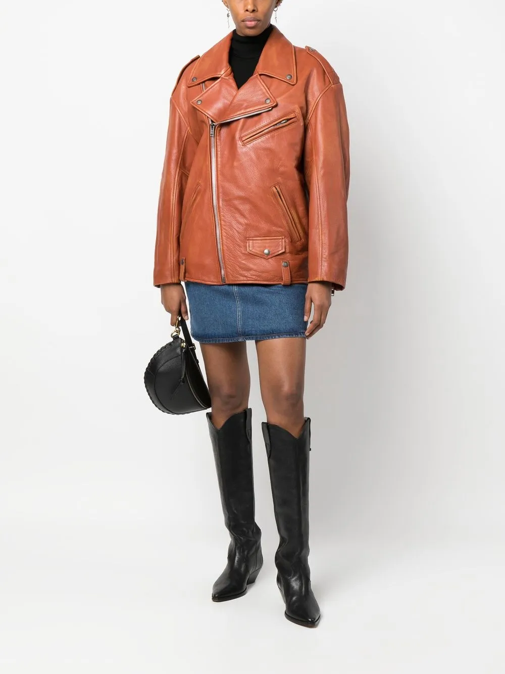 ISABEL MARANT 皮质机车夹克