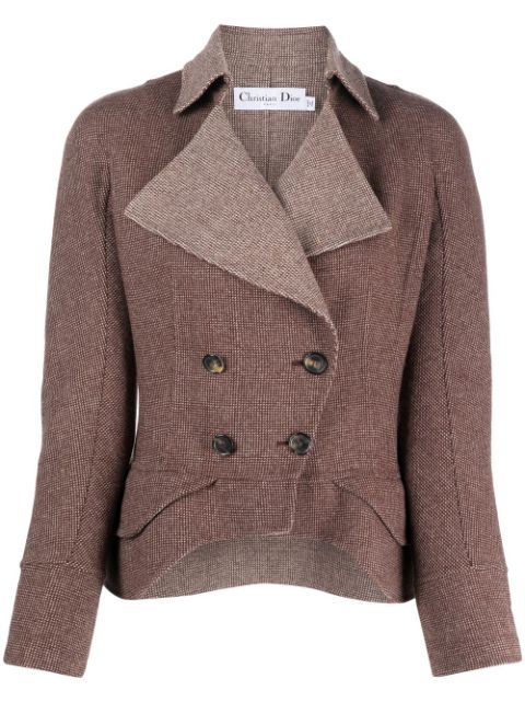 Christian Dior 2010s flared-hem wool jacket Women