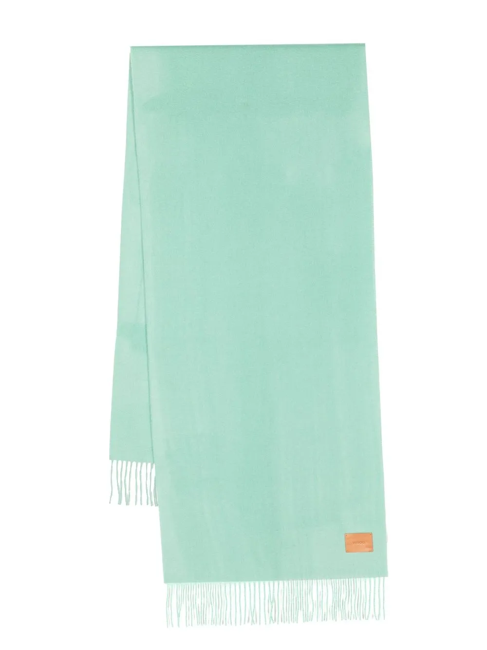 

Vince logo-patch cashmere scarf - Green