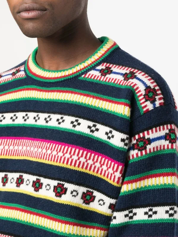 【送料&関税込】Kenzo Striped Wool Sweater Vintage 1990s Wool Stripe Knit Sweater by Kenzo in Excellent