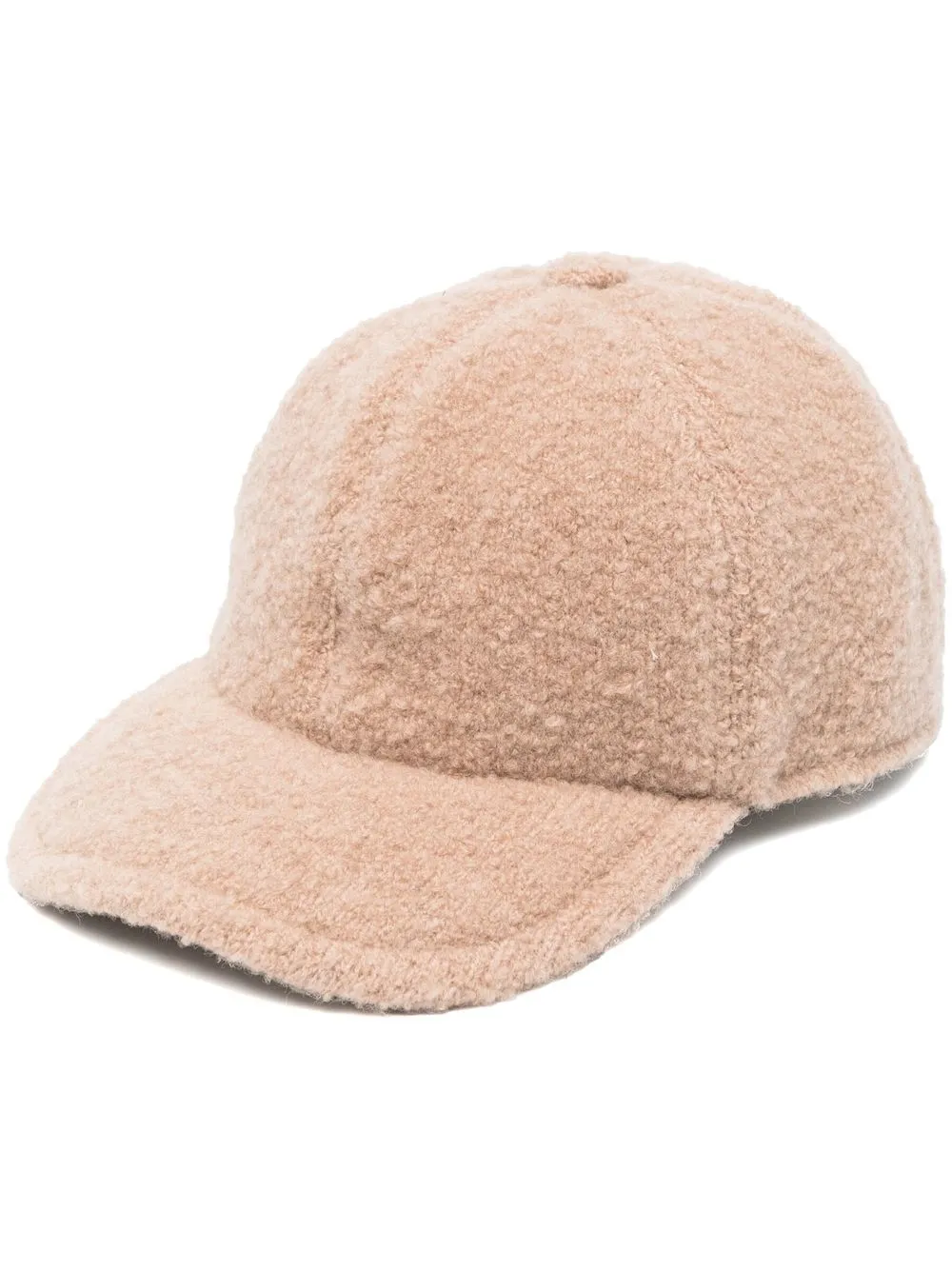 

Laneus shearling-trim baseball cap - Brown