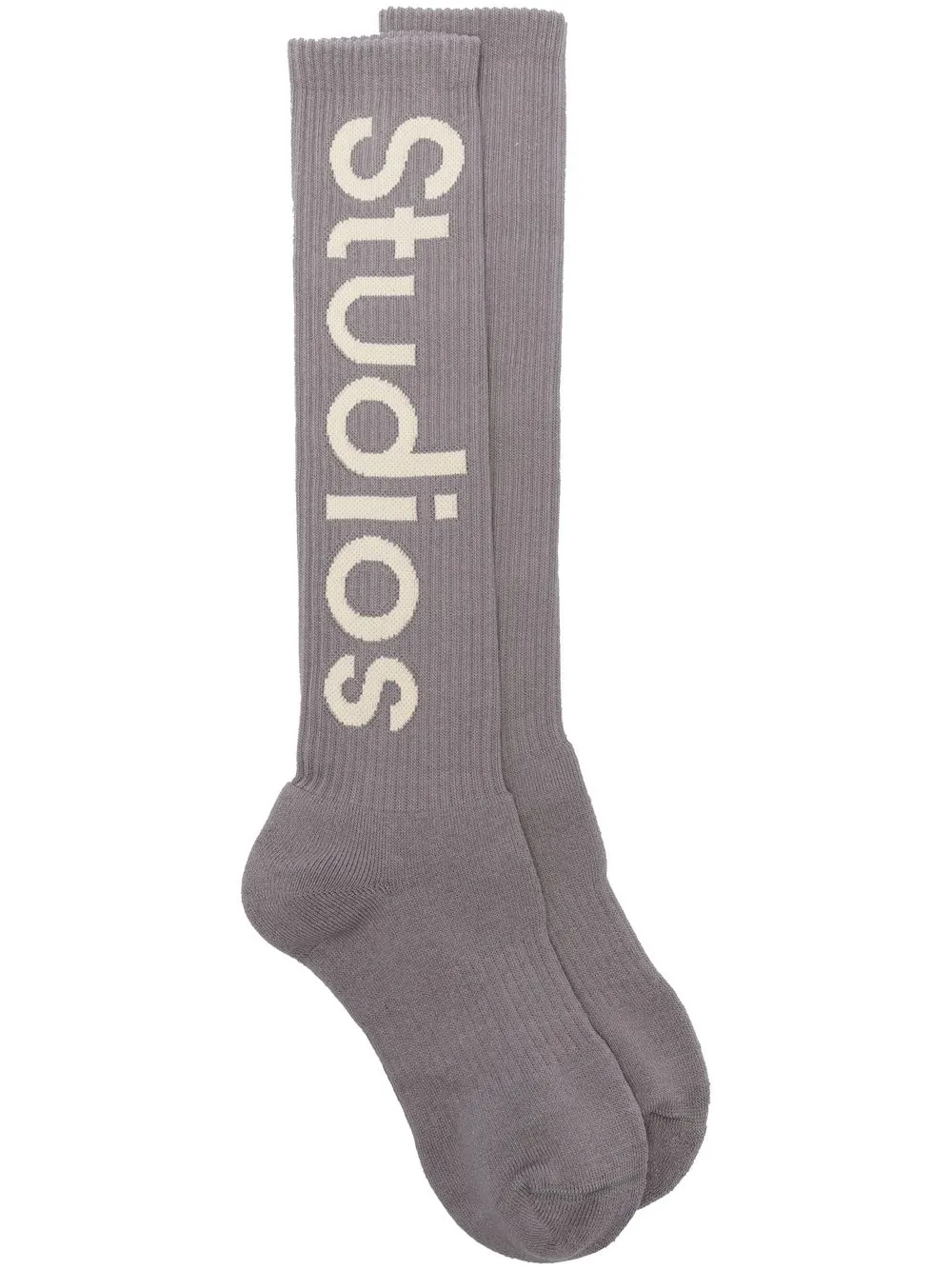 

Acne Studios intarsia-knit ankle socks - Grey